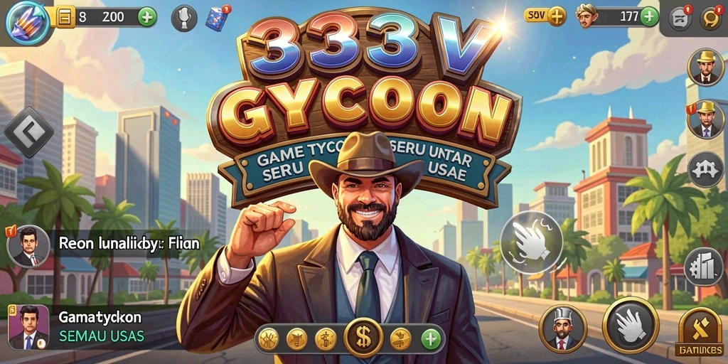 Tampilan gameplay yang mengasyikkan dalam 333V, penuh strategi dan manajemen.