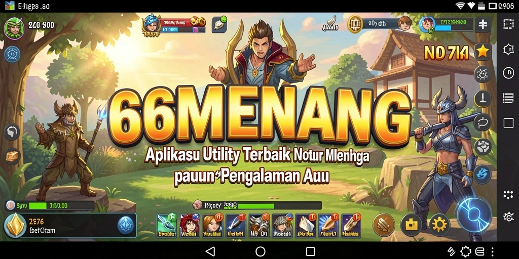 Tampilan menarik dan fungsional dari 66MENANG untuk pengalaman pengguna yang optimal.