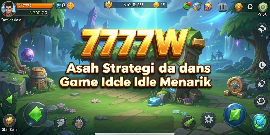 Tampilan permainan 7777W dengan gameplay Idle yang menarik.