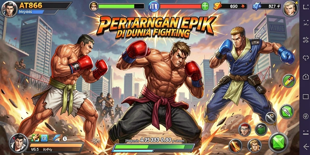 Tampilan mendebarkan dari pertarungan dalam AT866.