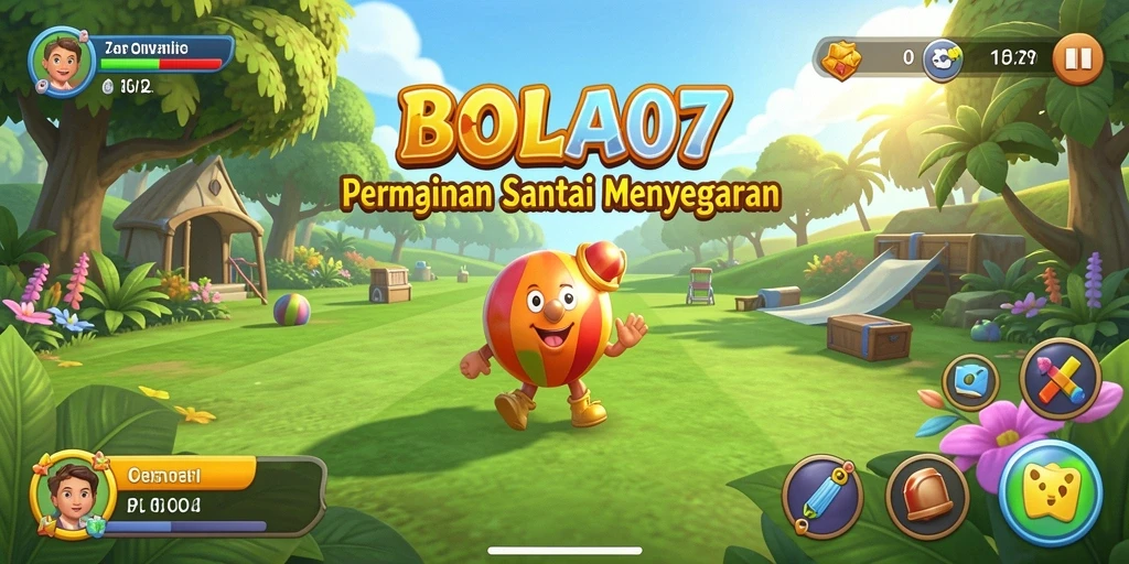 Tangkapan layar BOLA07 menampilkan gameplay santai yang menarik.