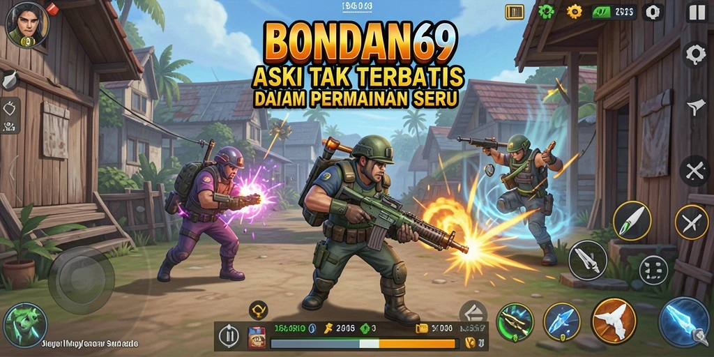 Gameplay seru dan mendebarkan di BONDAN69 saat karakter bertempur.
