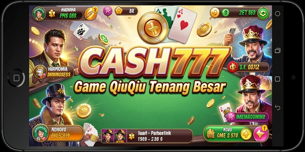 Screenshot menunjukkan gameplay seru dalam QiuQiu.