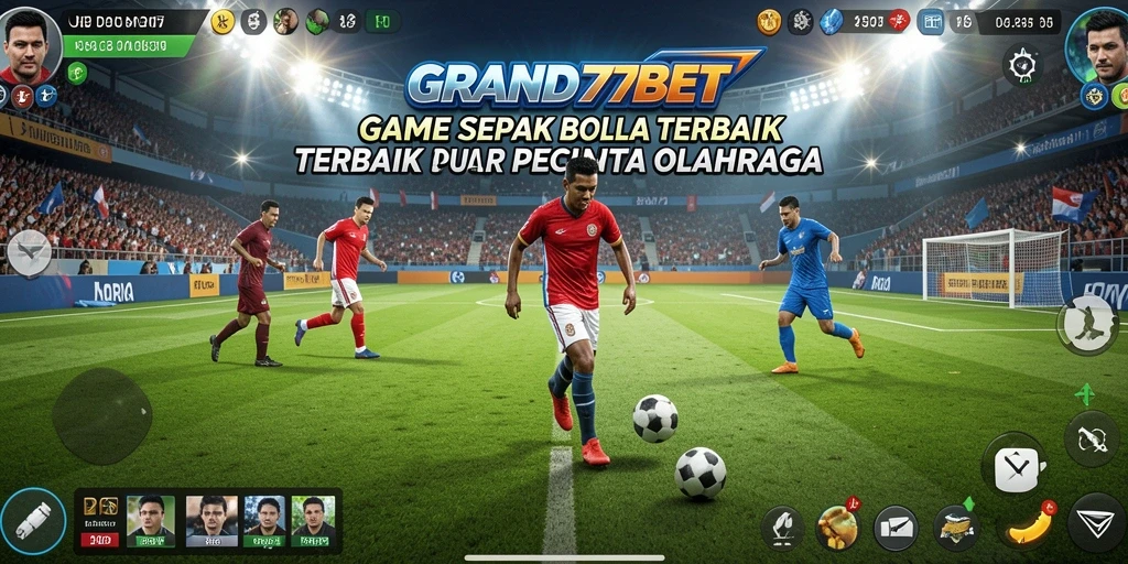 Tampilan menakjubkan dari gameplay sepak bola yang realistis.