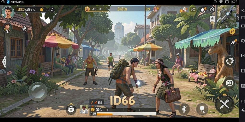 Tampilan gameplay ID66 menampilkan interaksi karakter dan lingkungan yang menarik.