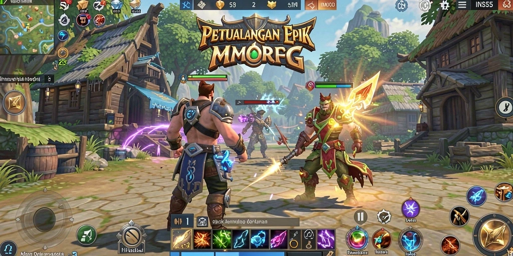 Tampilan gameplay seru di dunia INS55 yang penuh petualangan.