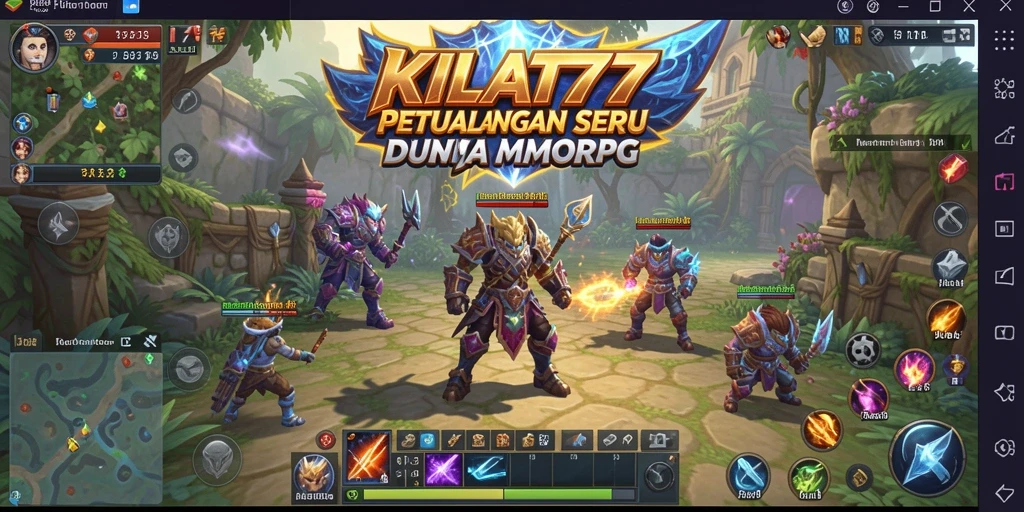 Screenshot menunjukkan aksi seru dalam petualangan MMORPG di KILAT77.