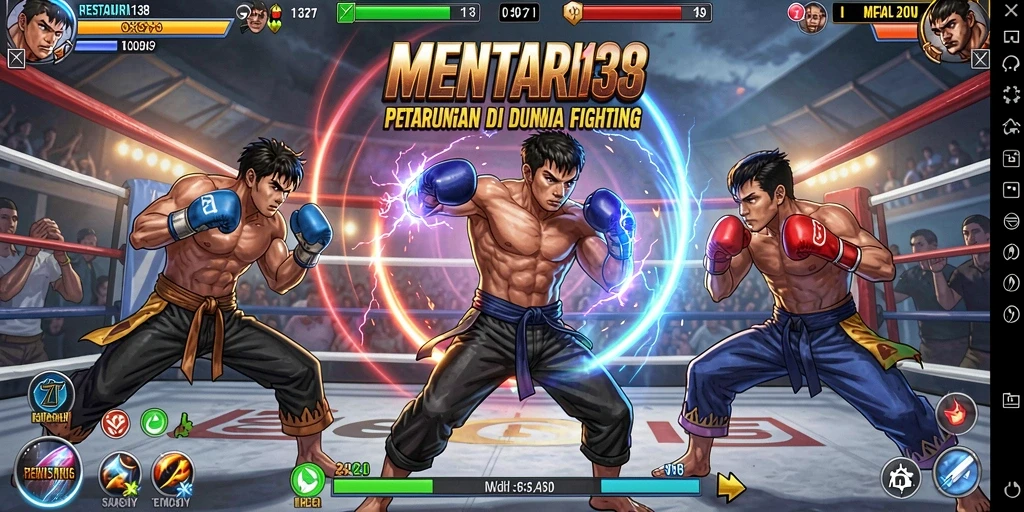Tangkapan layar MENTARI138 menampilkan aksi pertarungan yang mendebarkan.