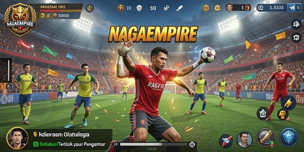 Tampilan menarik dari gameplay NAGAEMPIRE dengan aksi olahraga yang mendebarkan.