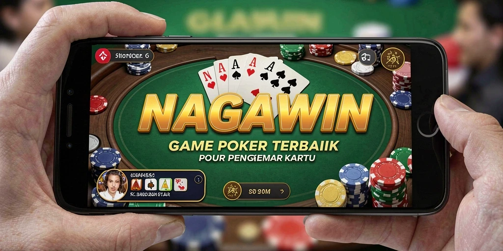 Tampilan permainan Poker yang mendebarkan di NAGAWIN.