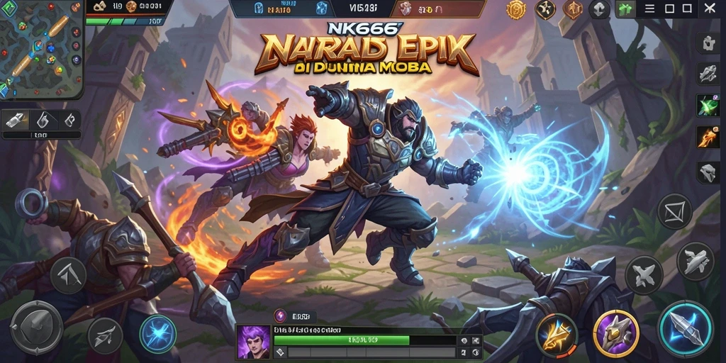 Tampilkan gameplay seru NK666 dengan pertarungan antar karakter.