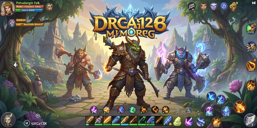 Tampilan gameplay ORCA128 yang memukau dan strategi pertempuran yang mendebarkan.