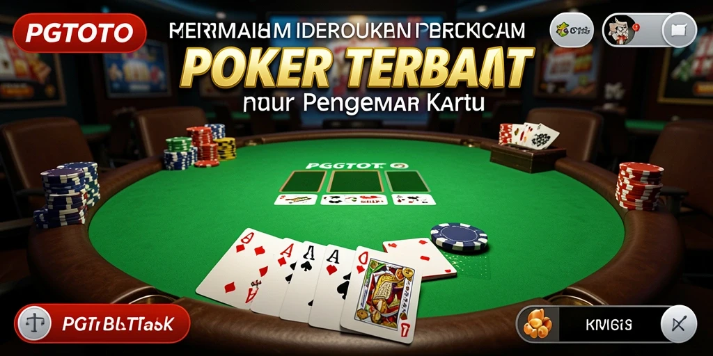 Gameplay PGTOTO yang intens dan menarik saat bermain Poker.