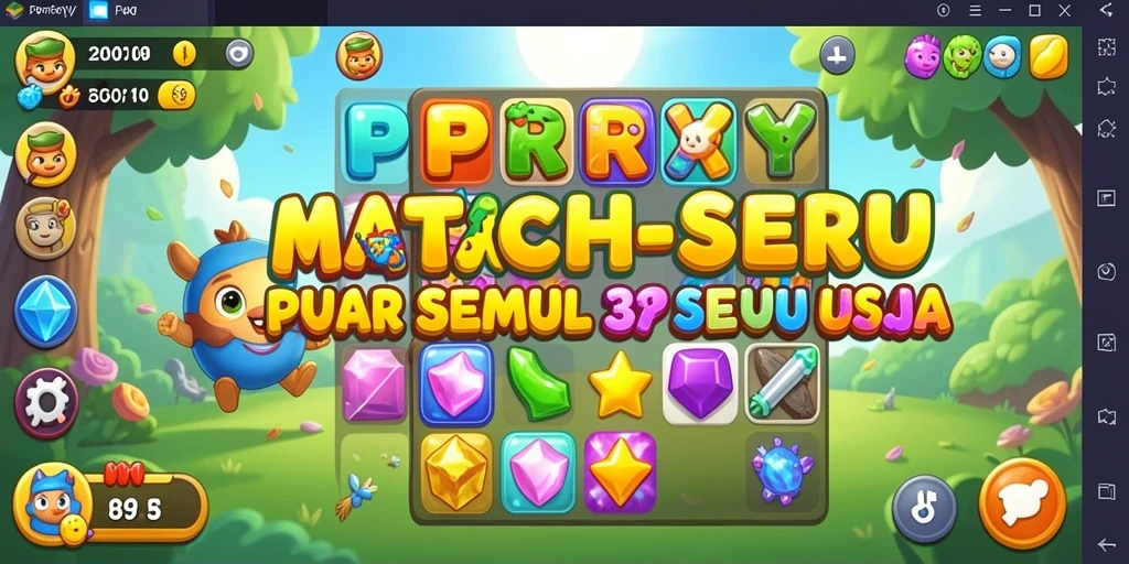 Gameplay seru PPRRYY dengan elemen Match-3 yang menantang.