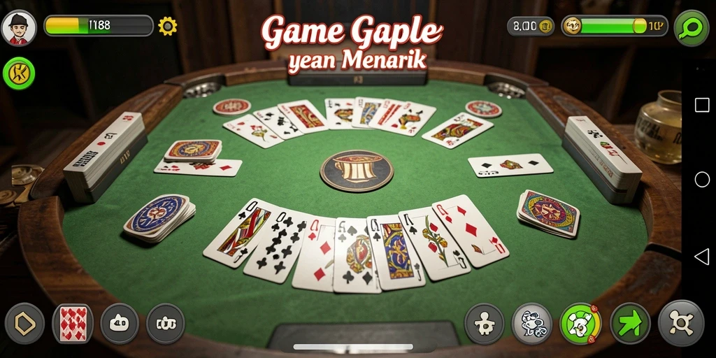 Tampilan gameplay Gaple yang seru di RI188.