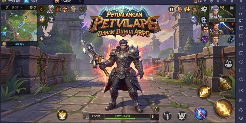 Gameplay ARPG yang intens dan mendebarkan dalam RPVIP6.