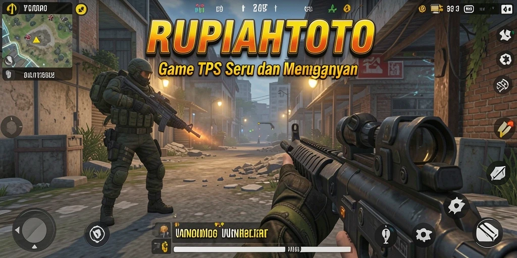 Tampilan gameplay menarik dari RUPIAHTOTO dengan aksi TPS seru.