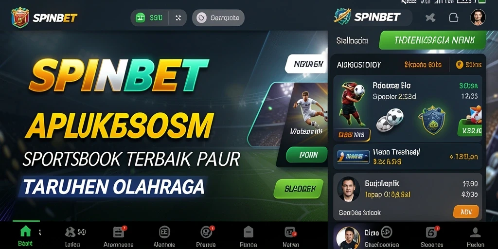 Screenshot utama SPINBET menampilkan tampilan taruhan olahraga yang menarik.