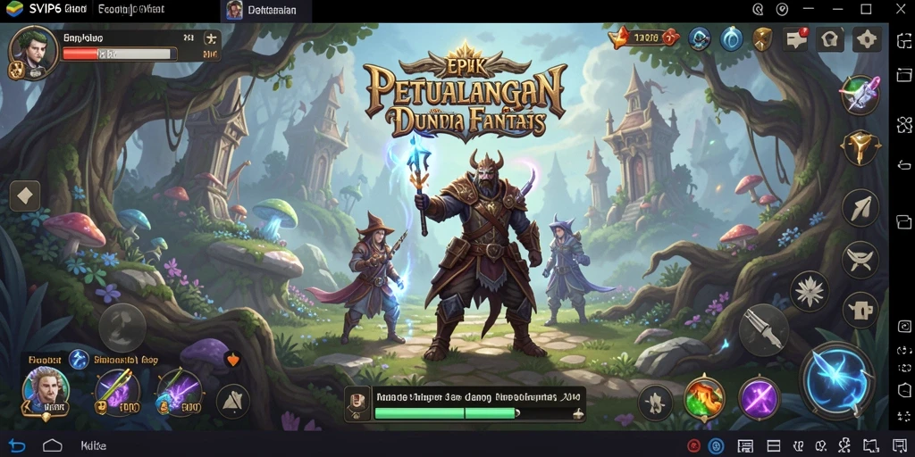 Tampilan gameplay menawan penuh aksi RPG yang menantang.